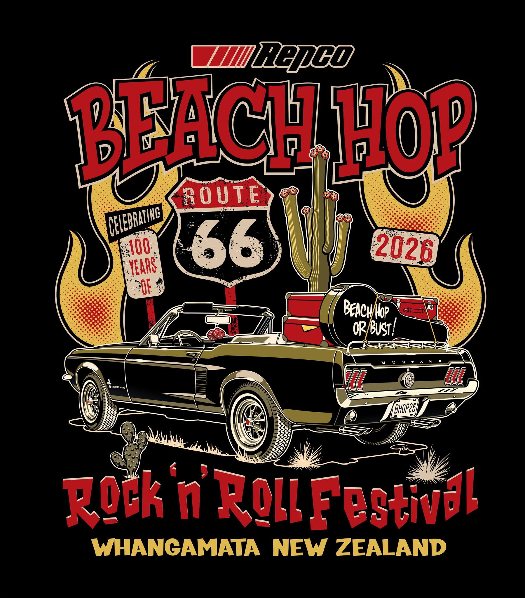 2026 Beach Hop Poster