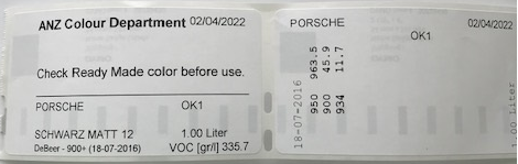 Formula Label from ICRIS