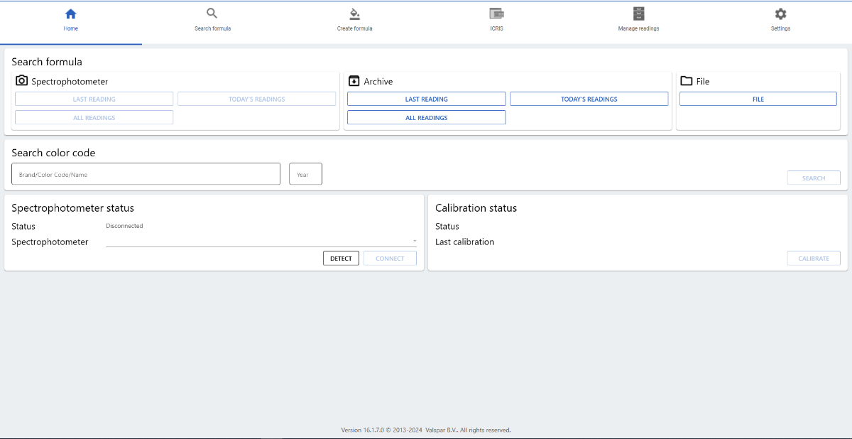 Redesigned Spectro Screen in ICRIS