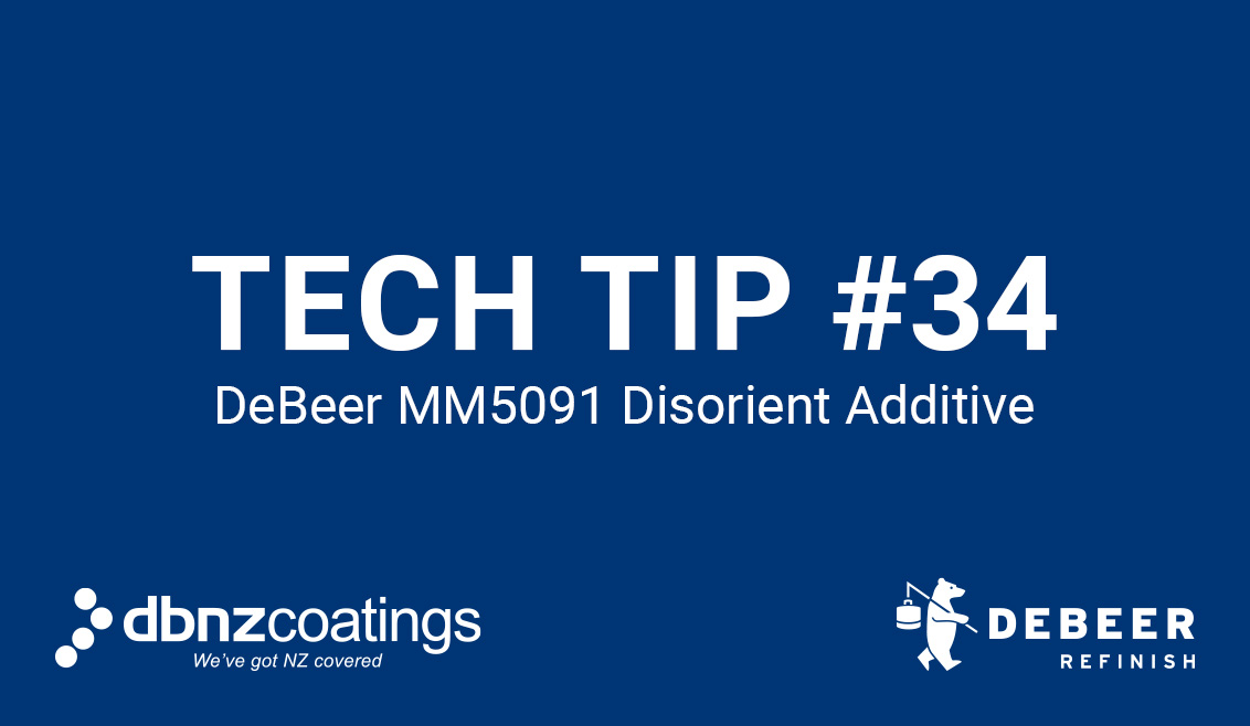 Tuesday Tech Tip #34 - DeBeer MM5091 Disorient Additive