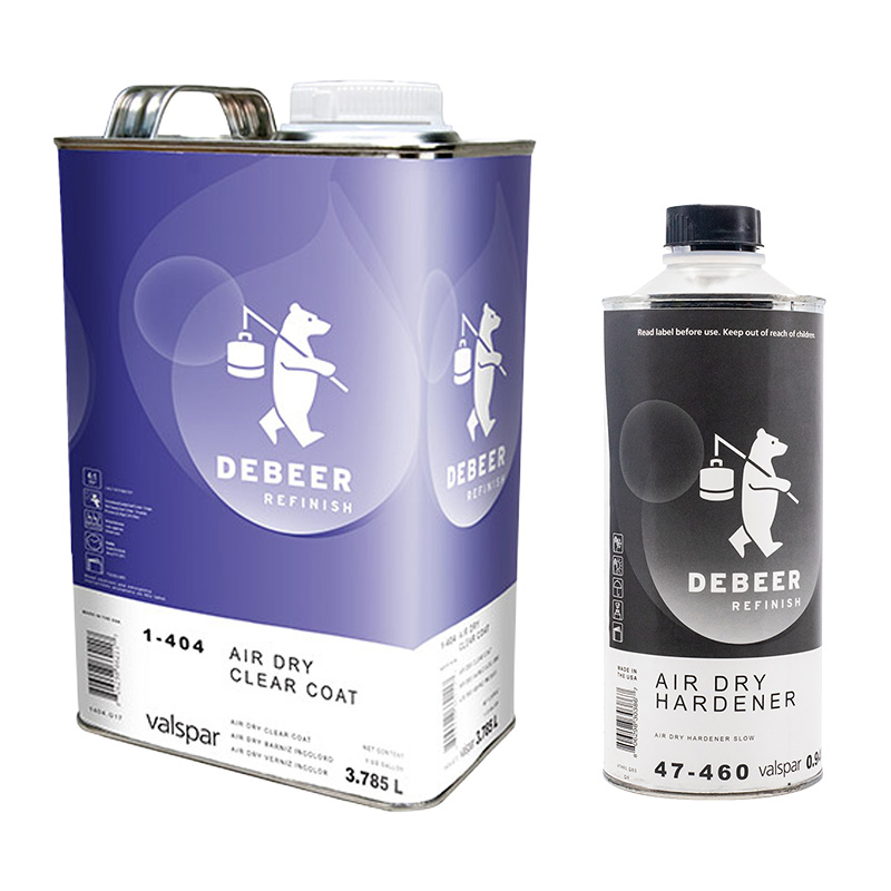 DeBeer 1-404 Air Dry Clear and 47-460 Air Dry Hardener