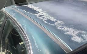 Example of clearcoat broken down on a car roof.