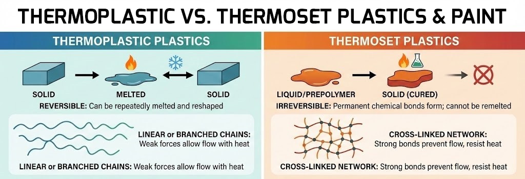 Thermoplastic vs Thermoset Coatings