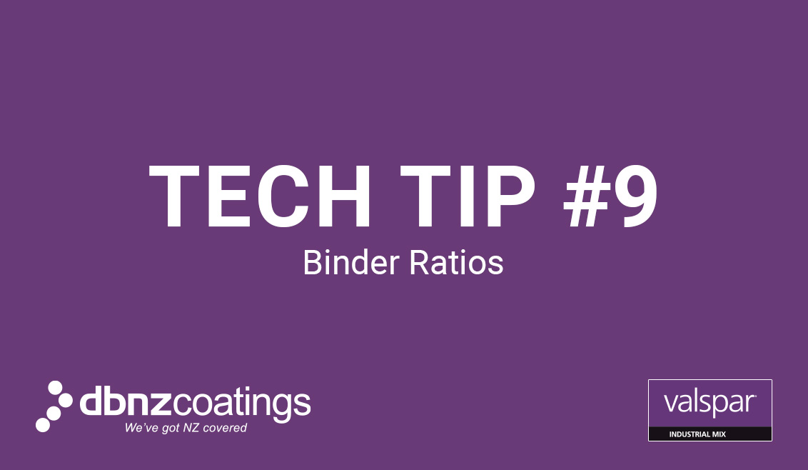 Tuesday Tech Tip #9 - Binder Ratios