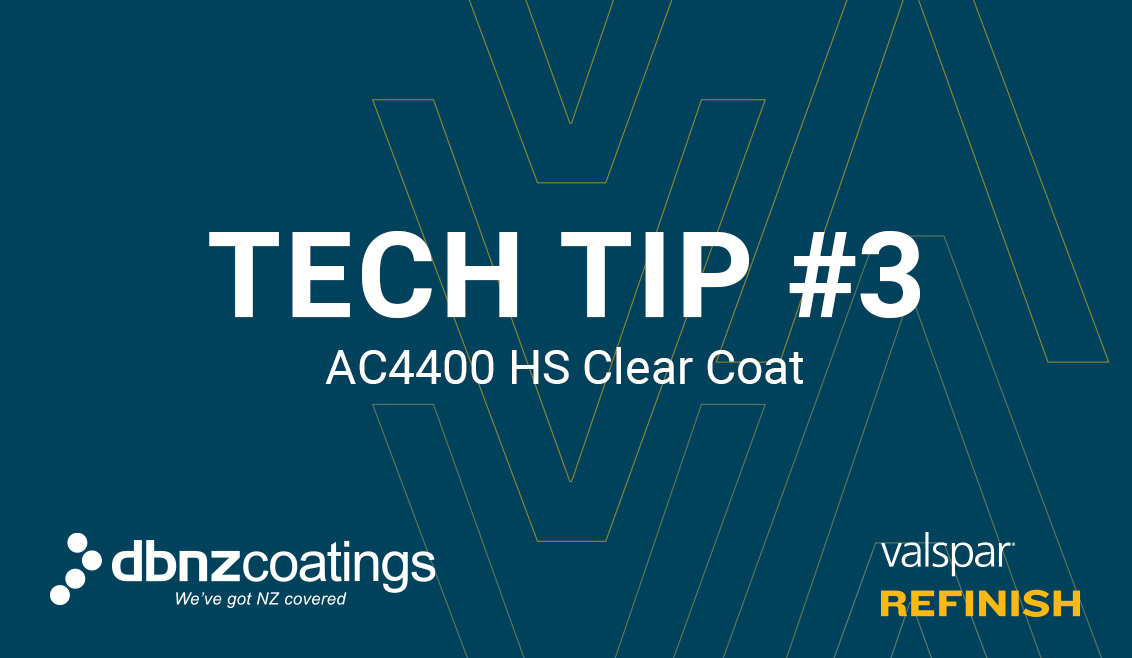 Tuesday Tech Tip #3 - Valspar AC4400 HS Clear Coat
