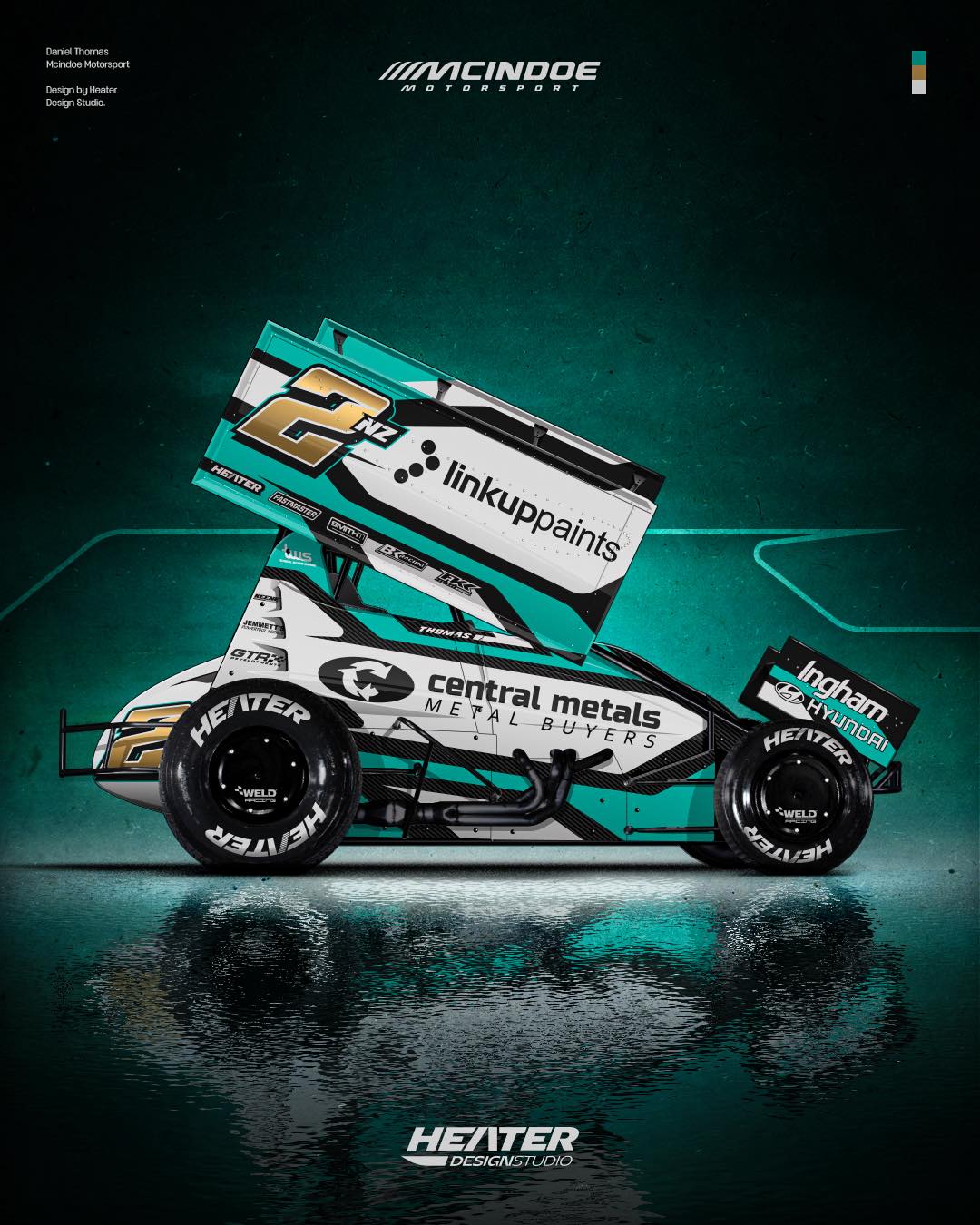 Daniel Thomas 2NZ Sprintcar 2025-26 Graphic