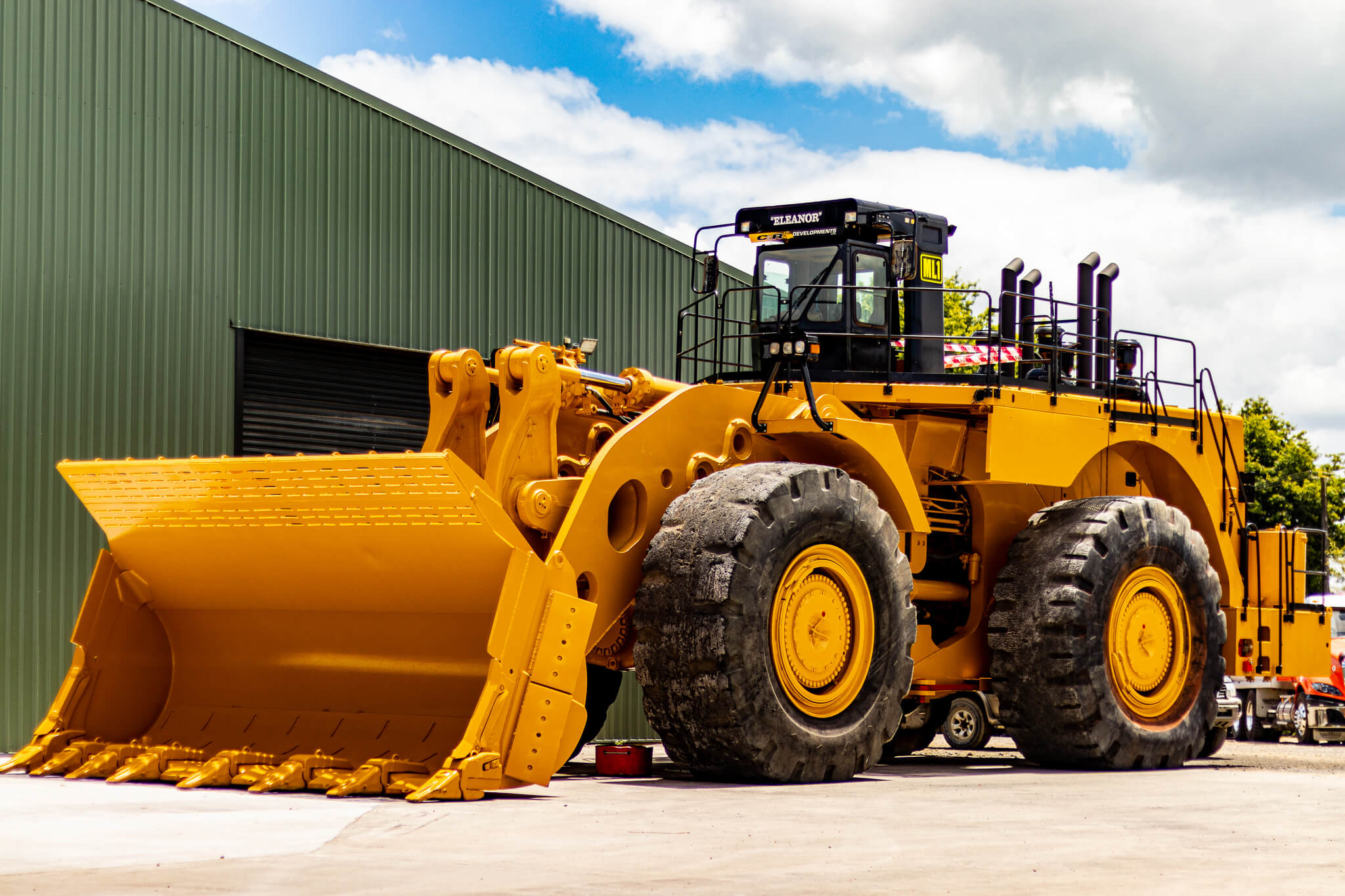 Picture of Eleanor a loader from Hautapu. Used as a background image for the page element.